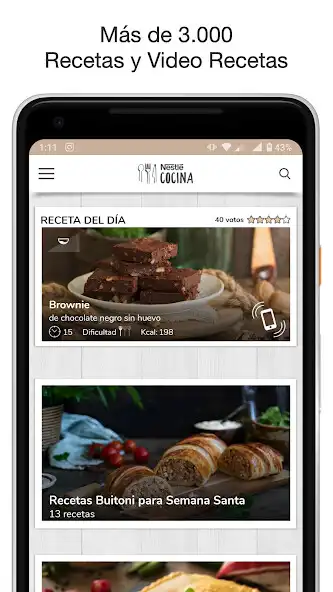 Play Nestlé Cocina. Recetas y Menús  and enjoy Nestlé Cocina. Recetas y Menús with UptoPlay