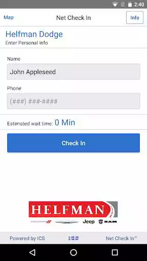 Play Net Check In - Helfman Dodge Chrysler Jeep Ram as an online game Net Check In - Helfman Dodge Chrysler Jeep Ram with UptoPlay