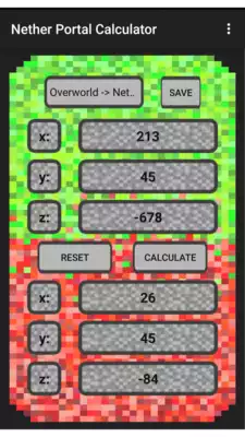 Play Nether Portal Calculator Play Nether Portal Calculator