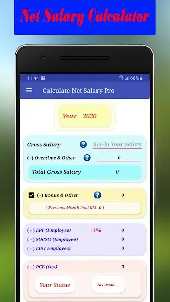 Play Net Salary Calculator Pro as an online game Net Salary Calculator Pro with UptoPlay