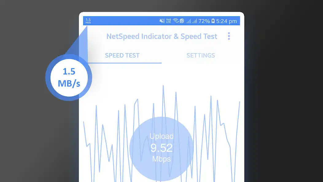 Play Net Speed Indicator  Speed Test  and enjoy Net Speed Indicator  Speed Test with UptoPlay