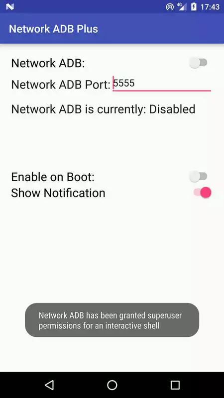 Play Network ADB