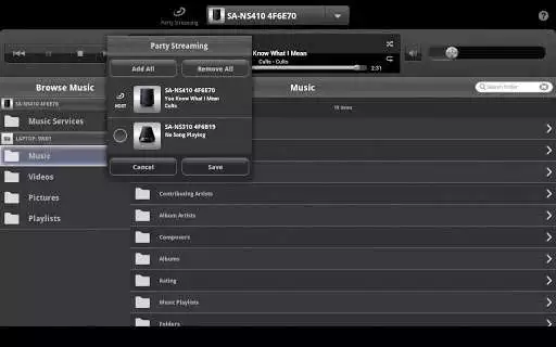 Play Network Audio Remote