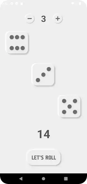 Play Neumorphic Dice Roller as an online game Neumorphic Dice Roller with UptoPlay
