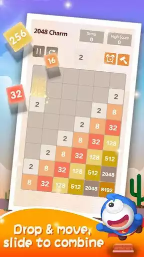 Play New 2048 as an online game New 2048 with UptoPlay