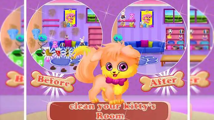 Play Newborn Kitty Daycare - Fluffy Pet Grooming Salon