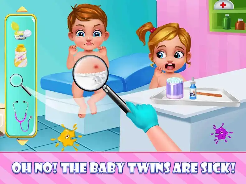 Play Newborn Sweet Baby Twins 2: Baby Care  Dress Up as an online game Newborn Sweet Baby Twins 2: Baby Care  Dress Up with UptoPlay