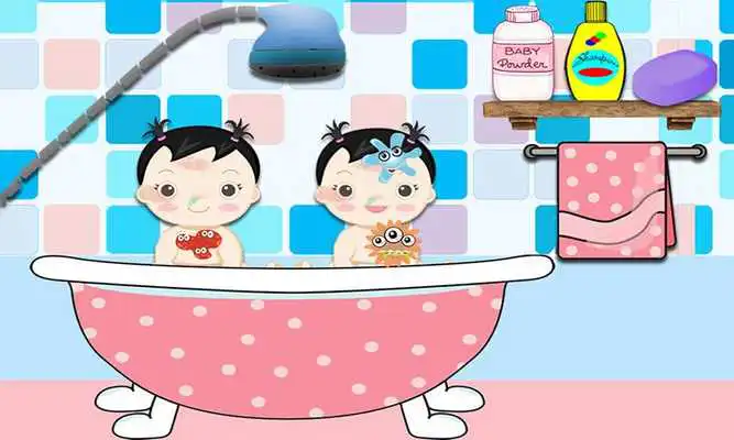 Play Newborn Twins baby girl care