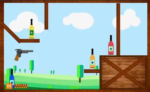 Play New Bottle Shooter as an online game New Bottle Shooter with UptoPlay