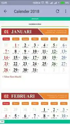 Play New Calender 2018