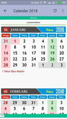 Play New Calender 2018