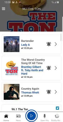 Play New Country 96.1 THE TON as an online game New Country 96.1 THE TON with UptoPlay