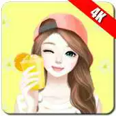 Free play online New Cute Laurra Girl Wallpaper 2019 APK