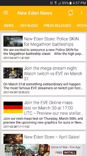 Play New Eden News