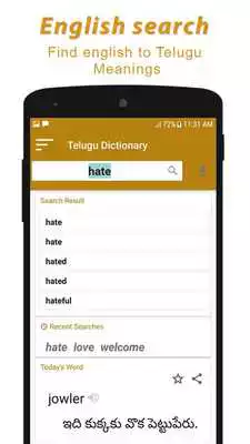 Play New English to Telugu Dictionary
