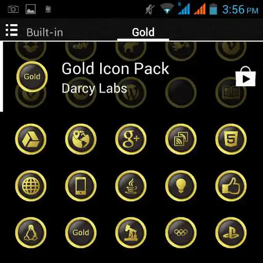 Play New Gold Icon Pack Free APK Play New Gold Icon Pack Free APK