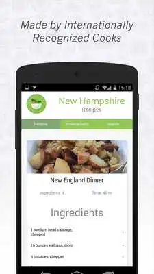 Play New Hampshire Cuisine: Recipes