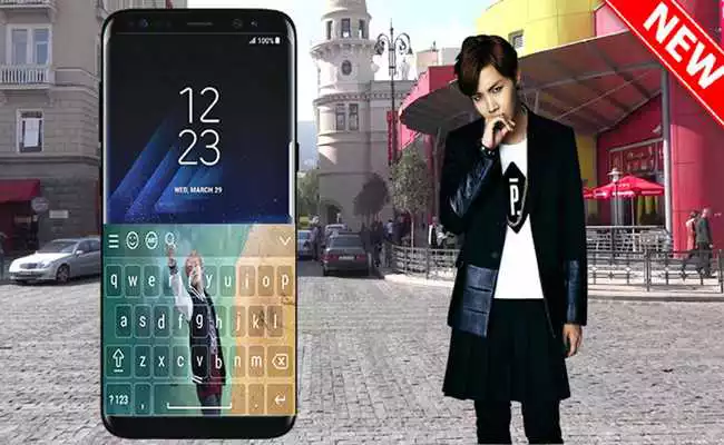 Play new keyboard for v bts with HD wallpapers