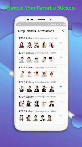 Play APK New KPOP Stickers WA  and enjoy New KPOP Stickers WA with UptoPlay com.kpopwastickersapp.stickersappstudio