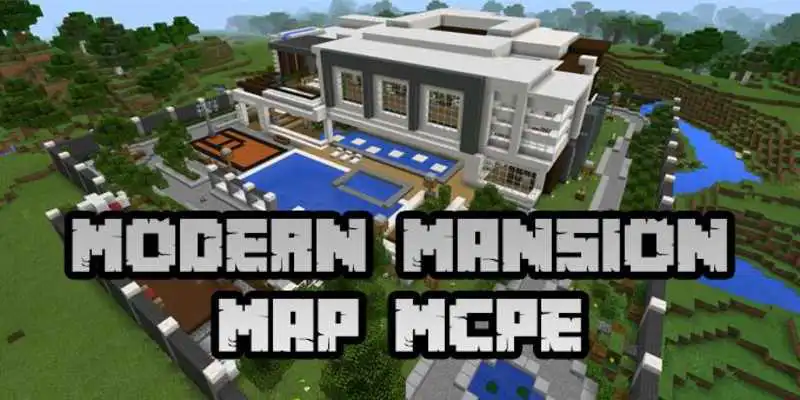 Play New Modern Mansion Map for Minecraft PE Play New Modern Mansion Map for Minecraft PE