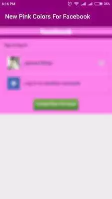 Play New Pink Colour For Facebook