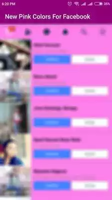 Play New Pink Colour For Facebook