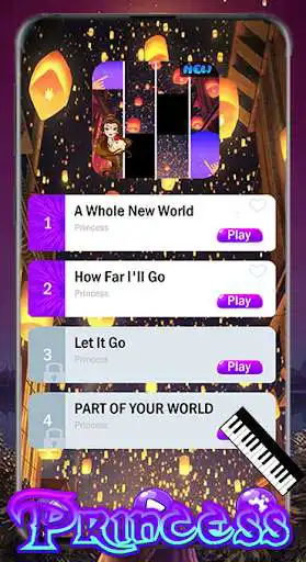 Play New Princess Piano Tiles  and enjoy New Princess Piano Tiles with UptoPlay