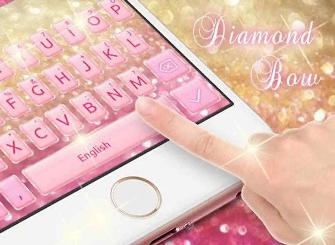 Play New Rose Gold Diamond Bow Keyboard