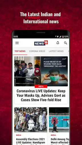 Play News18 Latest & Breaking News  and enjoy News18 Latest & Breaking News with UptoPlay