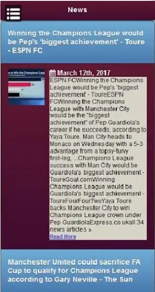 Play News for Champions League as an online game News for Champions League with UptoPlay