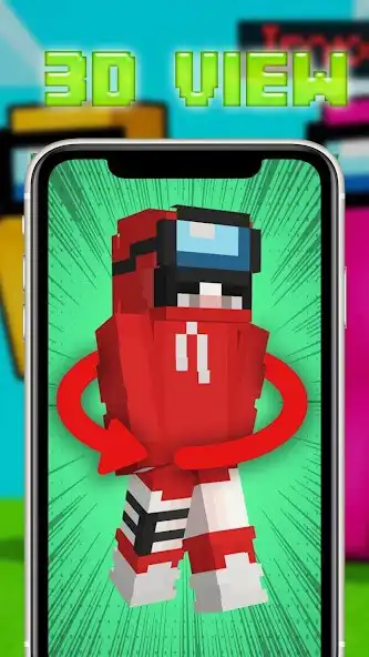 Play New Skin Among Us For Minecraft as an online game New Skin Among Us For Minecraft with UptoPlay