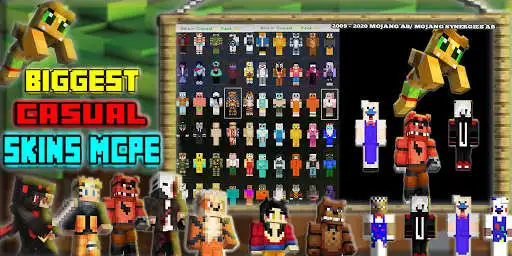Play New Skins For MCPE: Casual Skins  and enjoy New Skins For MCPE: Casual Skins with UptoPlay