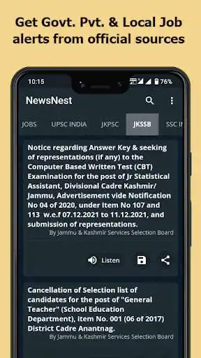 Play NewsNest - JKNews JKSSB JKPSC as an online game NewsNest - JKNews JKSSB JKPSC with UptoPlay