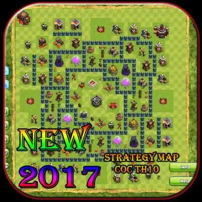 Play New Strategy Map COC Th10