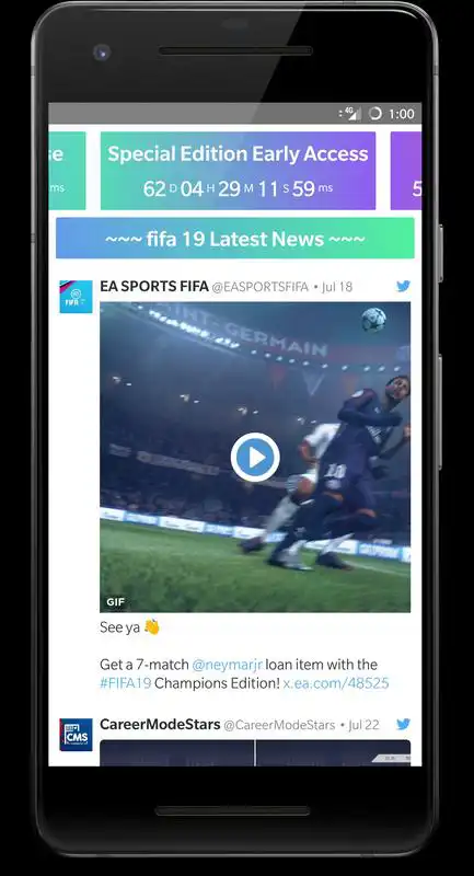 Play News, Updates, Countdown for FIFA 19