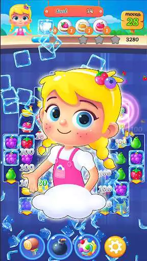 Play New Sweet Fruits Pop: Puzzle Mania as an online game New Sweet Fruits Pop: Puzzle Mania with UptoPlay