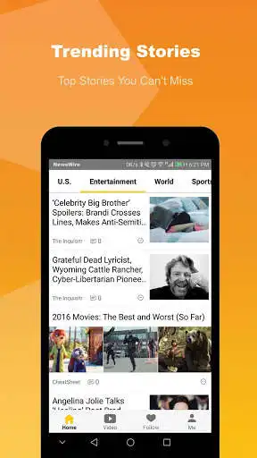 Play NewsWire: News, Videos & Gifs - Local & World  and enjoy NewsWire: News, Videos & Gifs - Local & World with UptoPlay