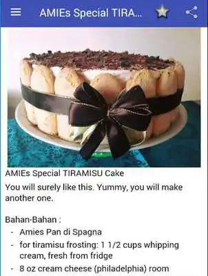 Play New Tiramisu Recipes