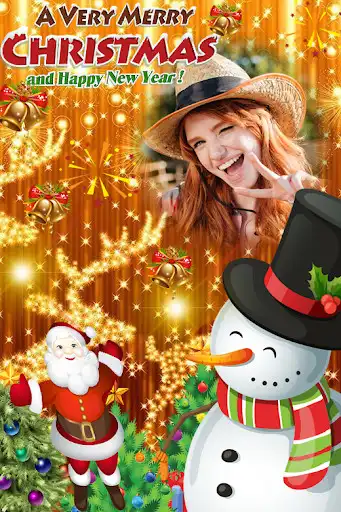 Play New Year Christmas 2022 Photo Frame as an online game New Year Christmas 2022 Photo Frame with UptoPlay