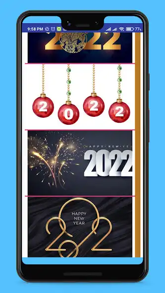 Play New year Greeting 2022 as an online game New year Greeting 2022 with UptoPlay