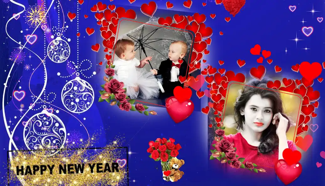 Play NewYear Photo Frame  greeting as an online game NewYear Photo Frame  greeting with UptoPlay