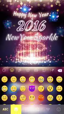 Play NewYear Sparkle Emoji Keyboard