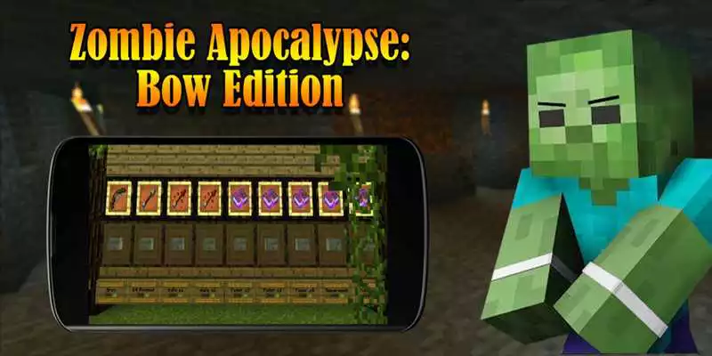 Play New Zombie Apocalypse map MCPE mini game