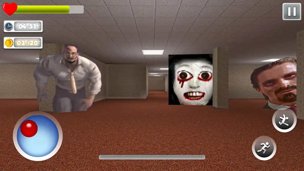 Play Nextbot Chase Backrooms Game as an online game Nextbot Chase Backrooms Game with UptoPlay