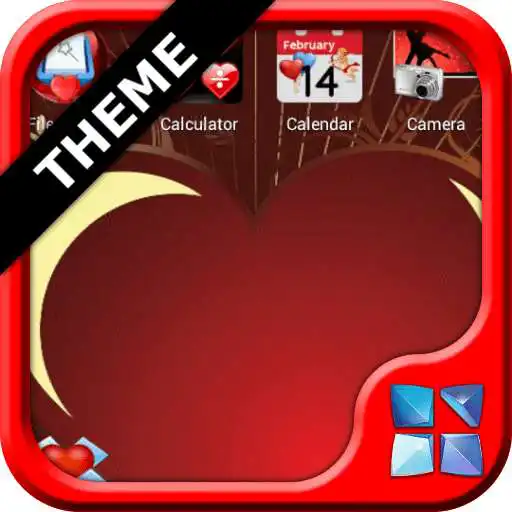 Free play online Next Launcher Valentines Theme  APK