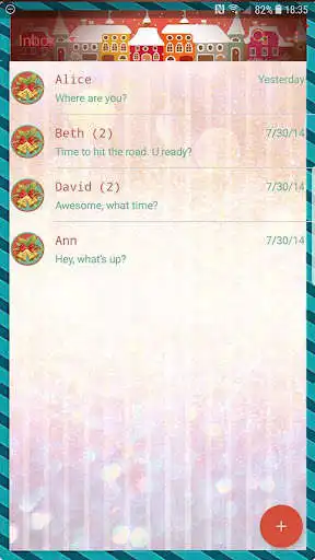 Play Next SMS silent night skin (Christmas  new year)