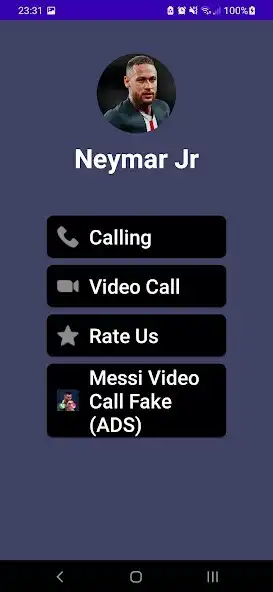 Play Neymar Video Call Fake 2023 as an online game Neymar Video Call Fake 2023 with UptoPlay