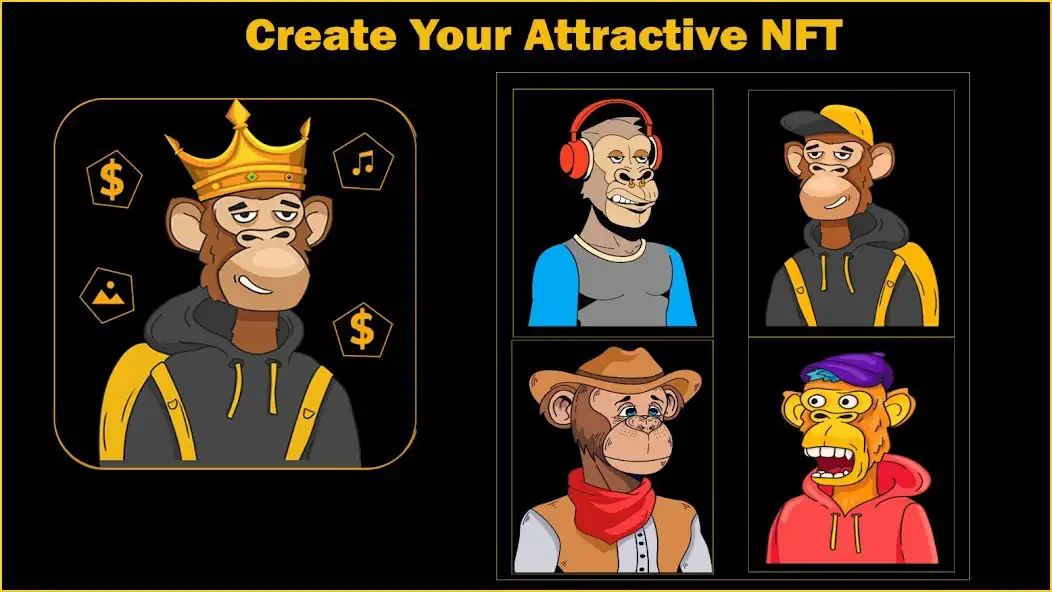 Play NFT Maker - Monkeys NFT Art  and enjoy NFT Maker - Monkeys NFT Art with UptoPlay