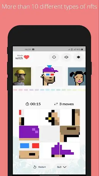 Play Nft puzzle - bored-apes punks as an online game Nft puzzle - bored-apes punks with UptoPlay