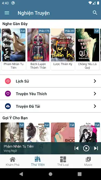 Play Nghiện Truyện Audio as an online game Nghiện Truyện Audio with UptoPlay